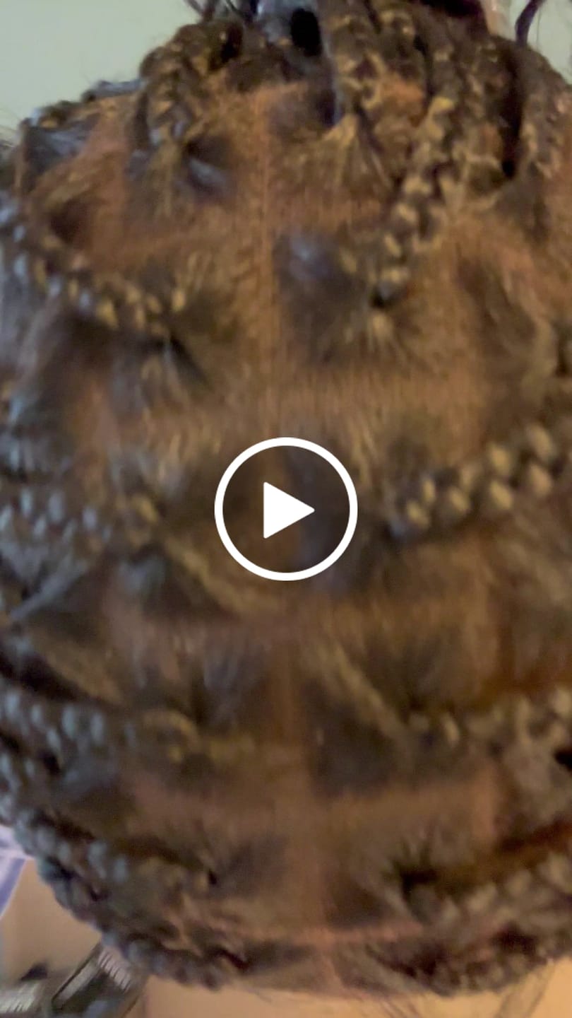 Customer video review of Swiss HD Full Lace Human Hair Boho Curls 36" Knotless Boho Box Braided Wig