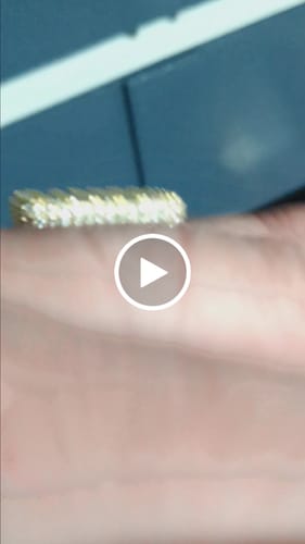 Customer video review of Moissanite Pinky Ring