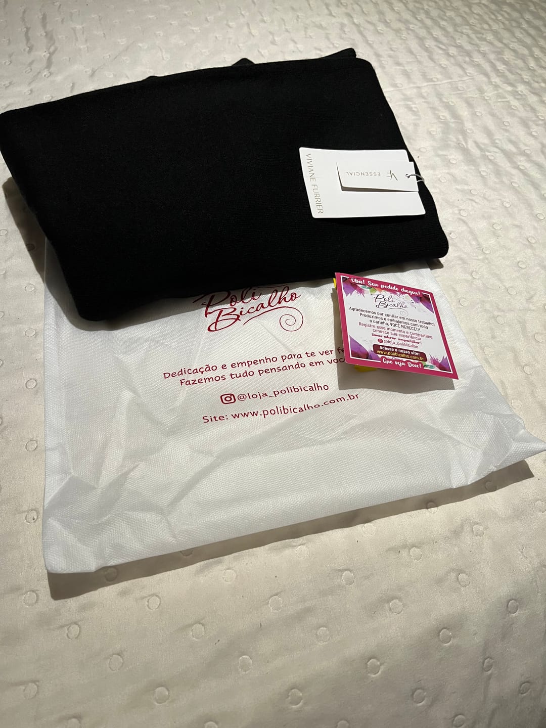 Customer photo review of Xale Poliane com Franja - Preto 1248