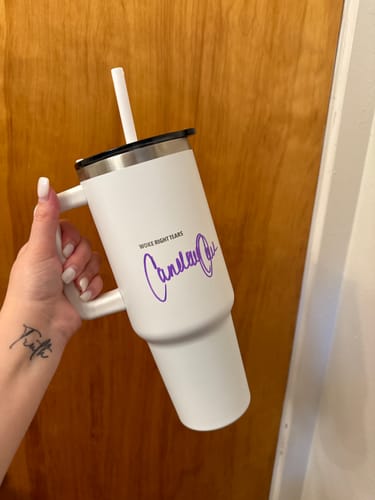 Customer photo review of AUTOGRAPHED STANDACE CUP