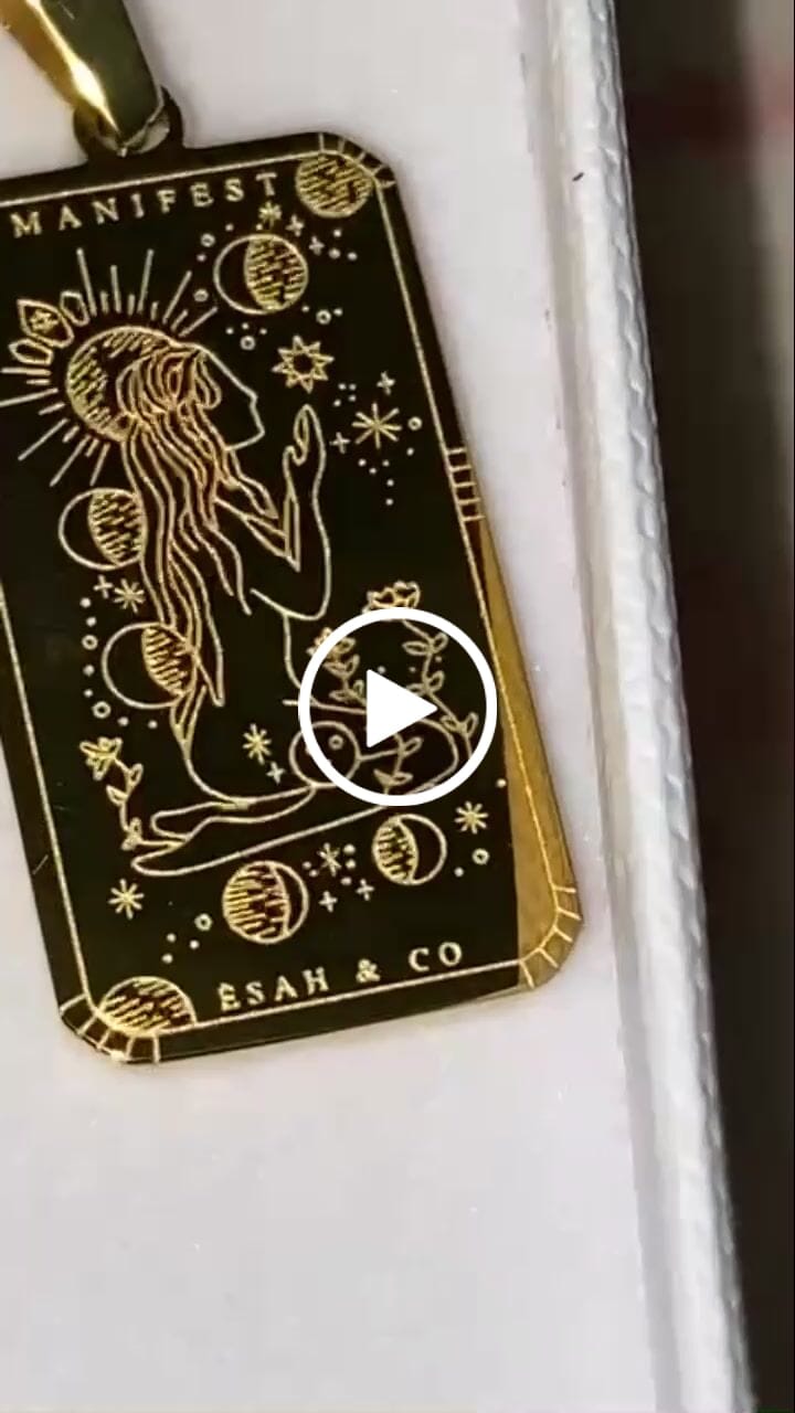 Customer video review of MANIFEST Affirmation Necklace