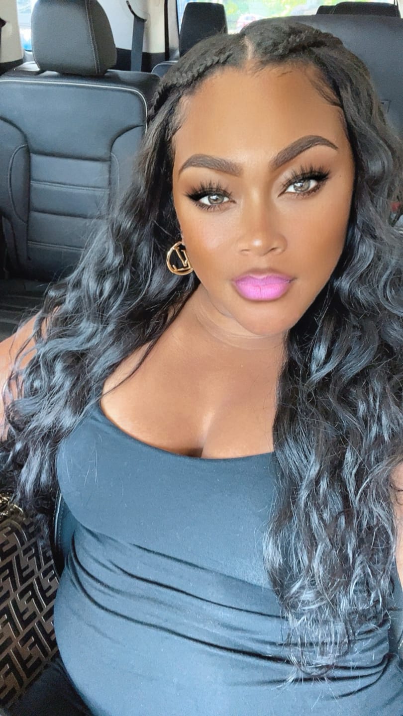 Customer photo review of Seamless Clip In Hair Extensions Body Wave