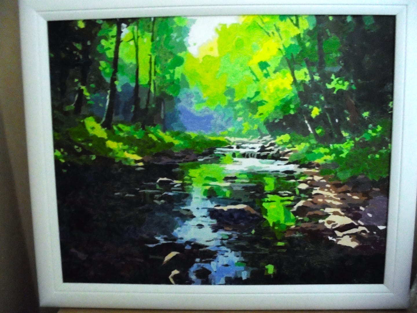 Customer photo review of Fluss im Wald, Realistisch - Malen nach Zahlen