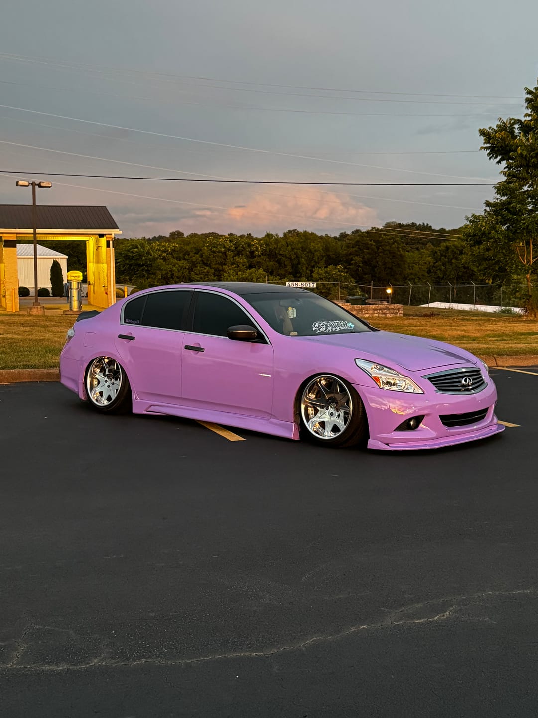 Customer photo review of Super Glossy Lavender Purple Vinyl Wrap