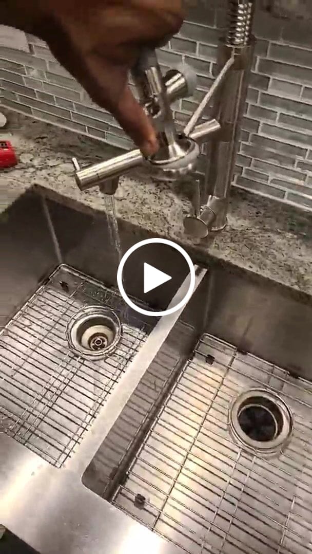 Customer video review of Gothenburg - Pull Down Spray Dual Handle Swivel Spout Kitchen Faucet