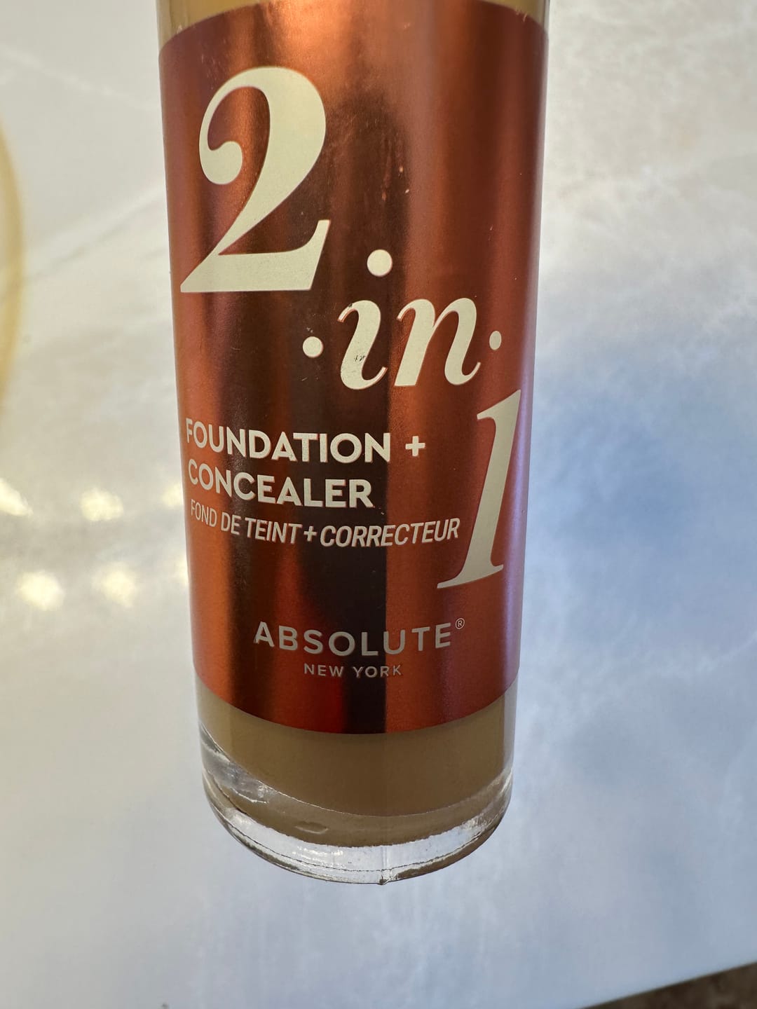 Customer photo review of Absolute New York 2 In 1 Foundation n Concealer 1.23oz