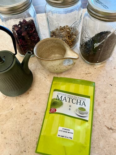 Customer photo review of Premium Matcha Latte Powder