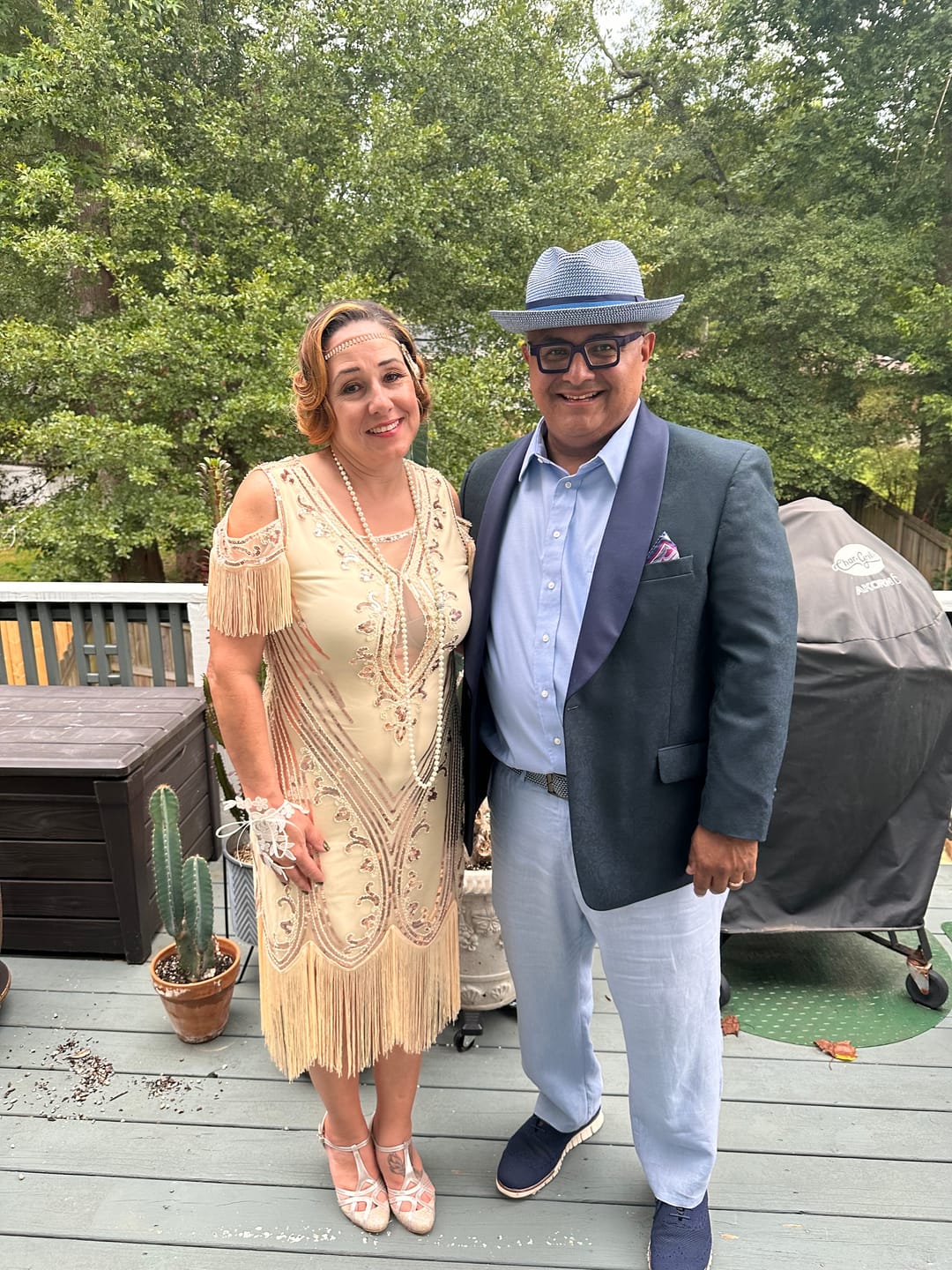 Customer photo review of Isla 1920s Gatsby Dress - Cream