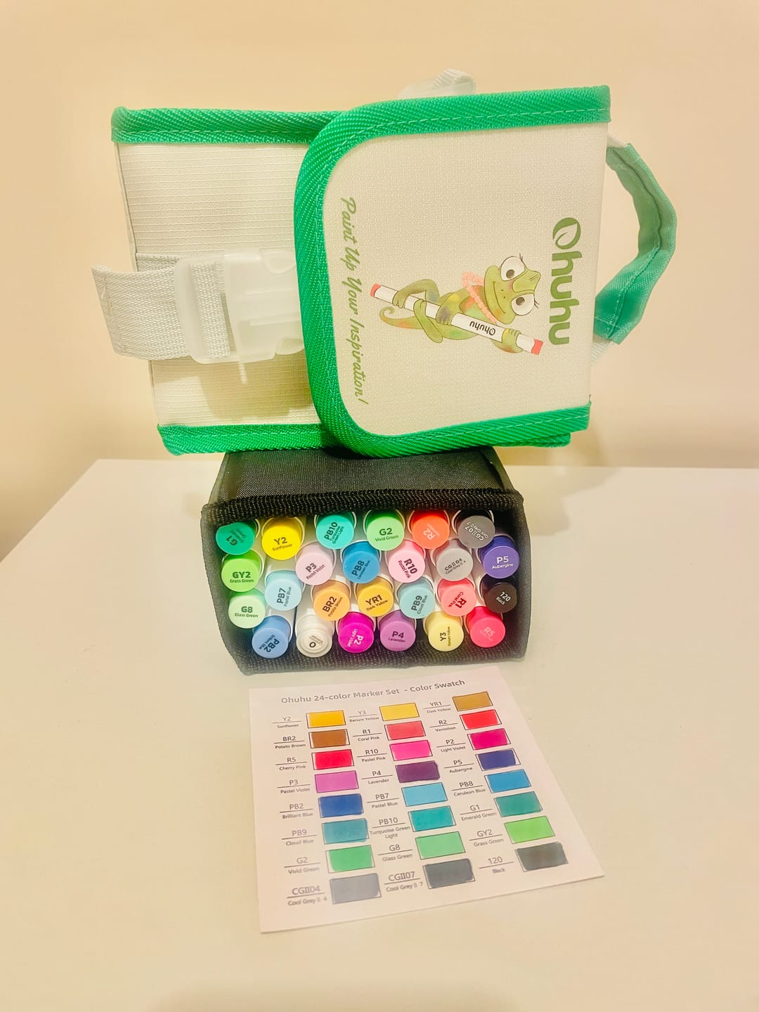 Customer photo review of Ohuhu - Set 24 Marcadores al Alcohol Honolulu A Doble Punta