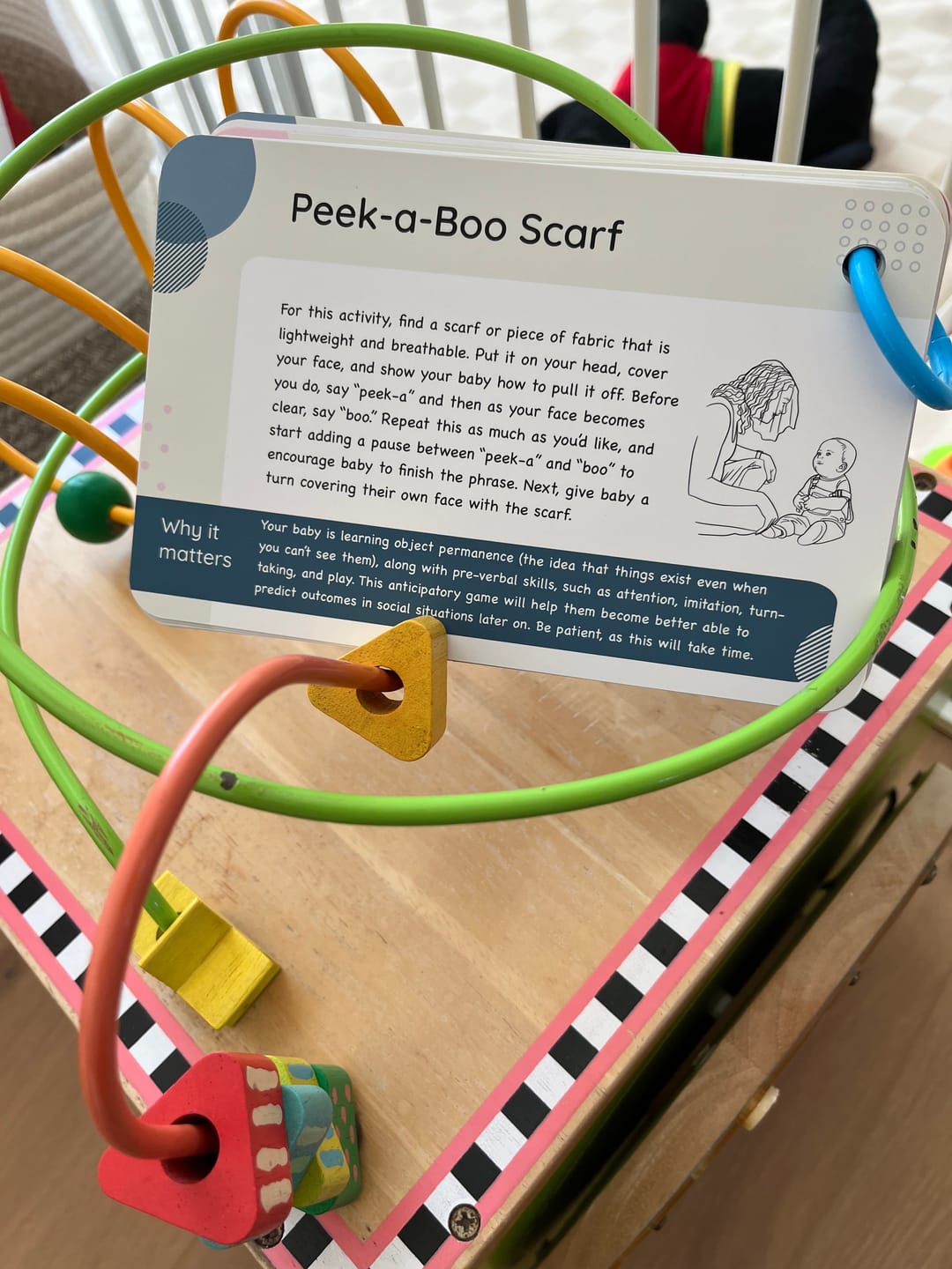 Customer photo review of Curious Baby Speech & Language Cards (0-36 months)