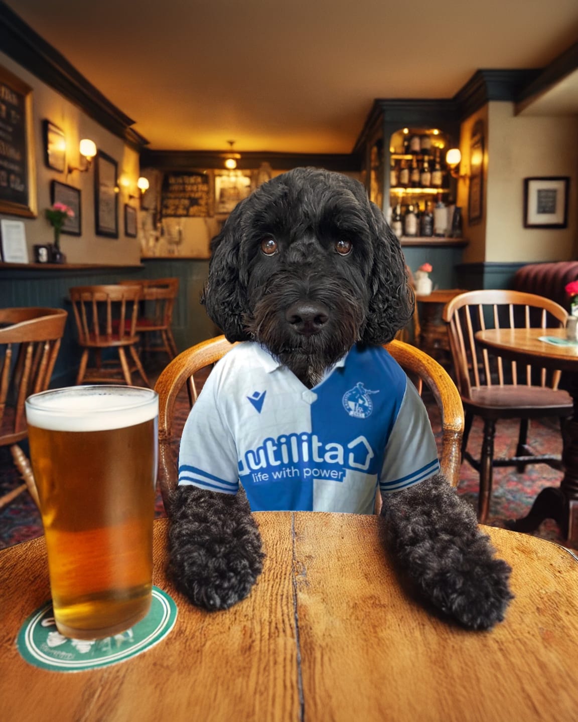 Customer photo review of Personalised Dog/Cat Football Image