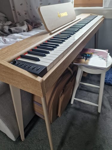 Customer photo review of Donner DDP-60 88-Key Semi-Weighted Upright Keyboard Piano