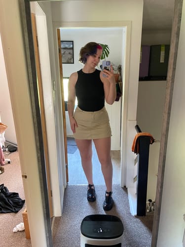 Customer photo review of The Racer Tank // Mocha