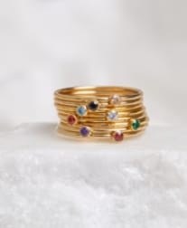 Customer photo review of The Gem Birthstone Ring