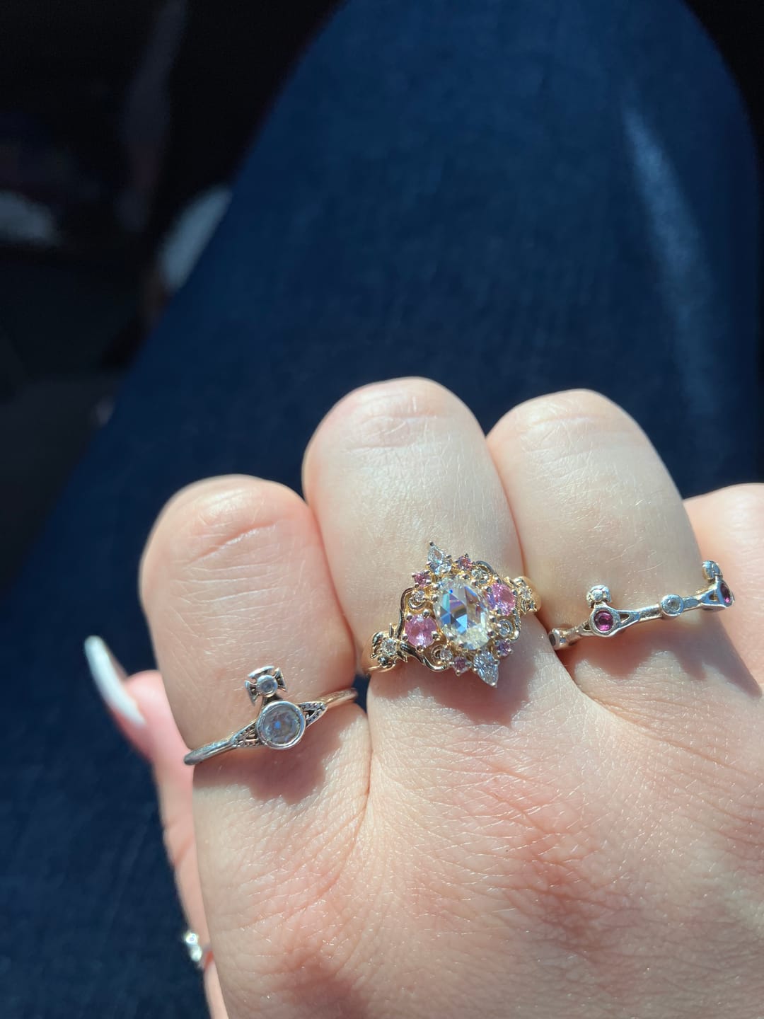 Customer photo review of Fire Child: Puffy Heart Ring