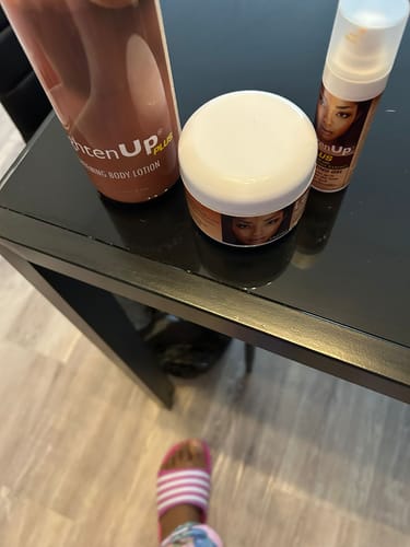 Customer photo review of LightenUp PLUS Active Lightening Cream 100 ML