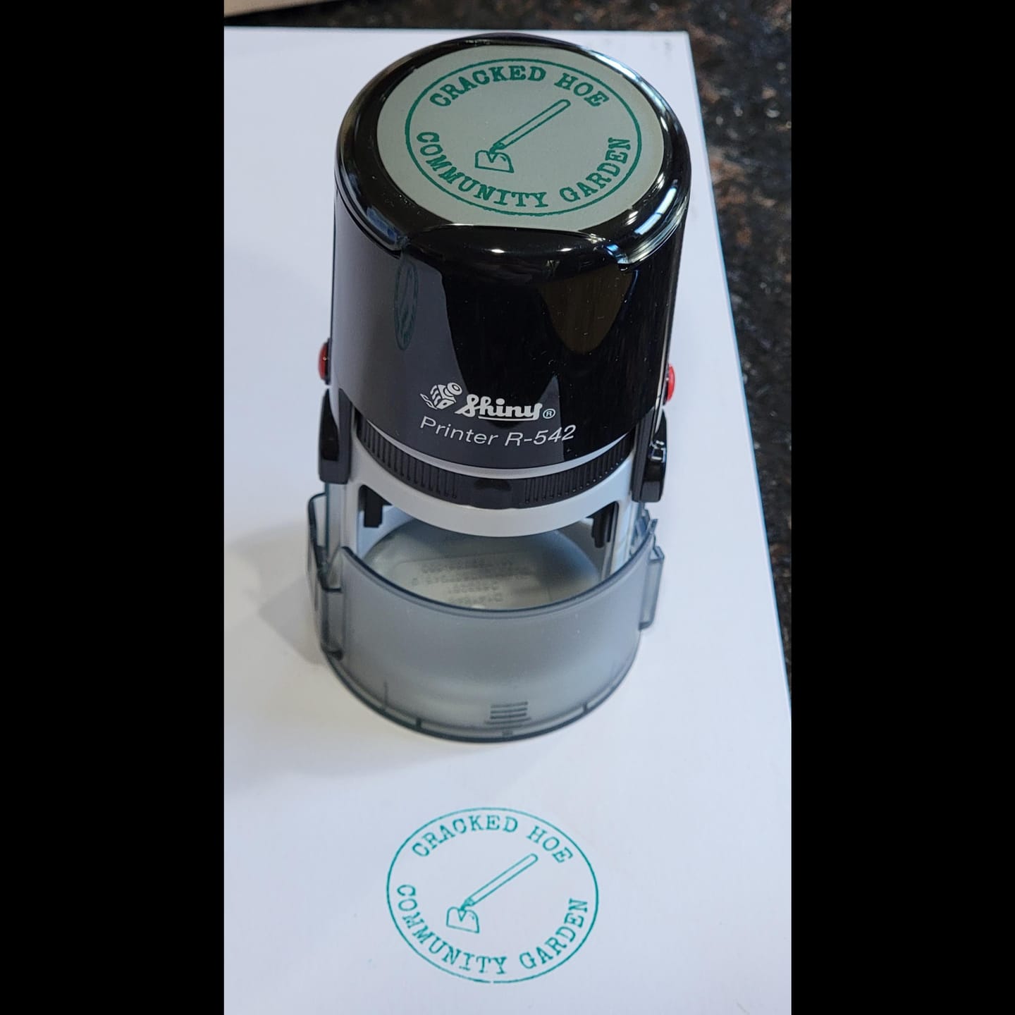 Customer photo review of Self-Inking Stamp