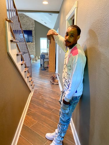 Customer photo review of Rising Flame Denim (Blue Wash)