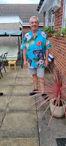 Customer photo review of Your photo - Personalised Hawaiian Shirt