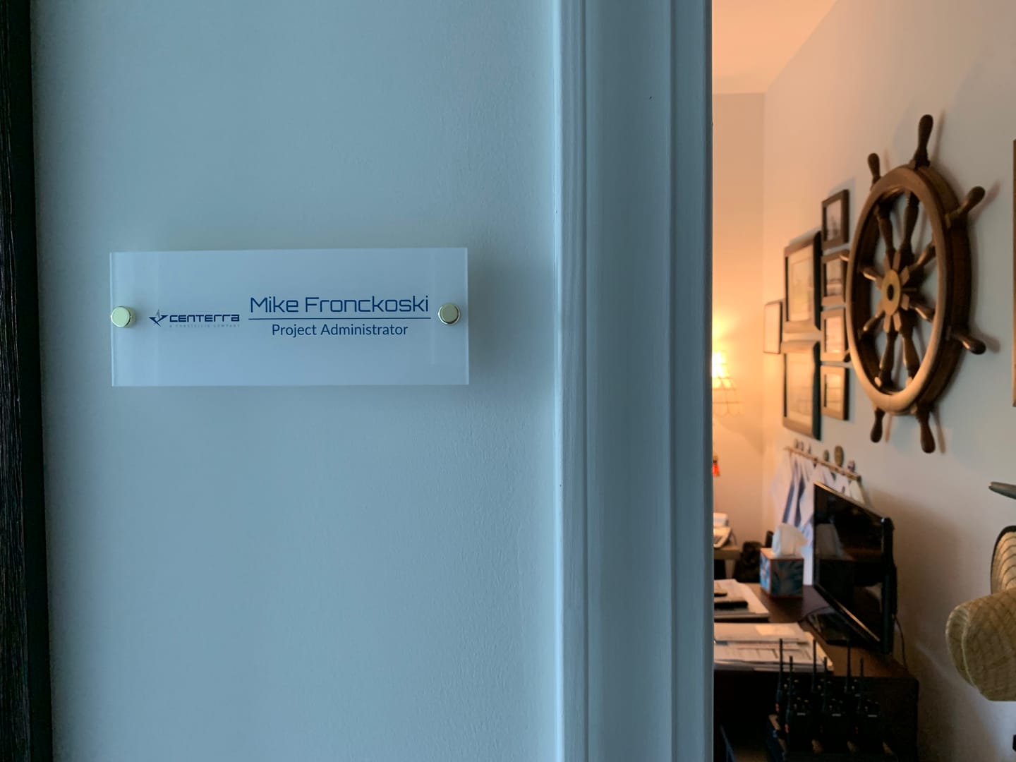 Customer photo review of Office Door Name Plate