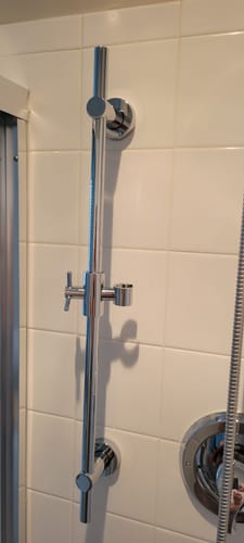 Customer photo review of Slide Bar with Handheld Shower Head Set