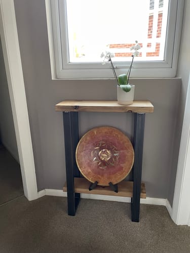 Customer photo review of Console Table with Shelf 22.5cm Depth | 84cm High