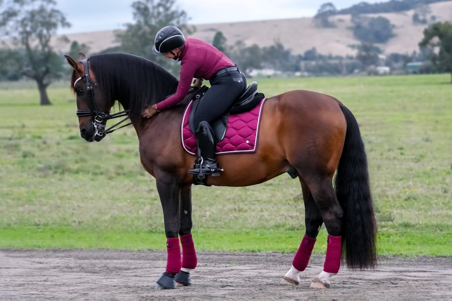 Customer photo review of PSOS Wivianne L/S Base Layer, Wine