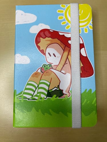 Customer photo review of Red Mushroom Ghost Sketchbook