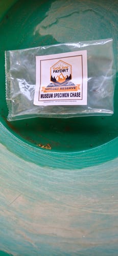 Customer photo review of Nugget Reserve 'MUSEUM SPECIMEN CHASE' - Gold Panning Paydirt Concentrate