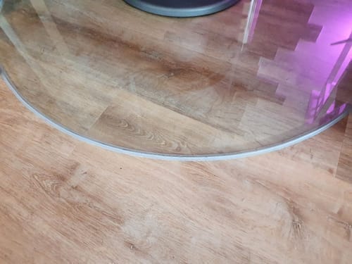 Customer photo review of Silikon-Dichtlippe Schmutzlippe für Glasplatte, Kaminplatte, Ofenplatte, Bodenplatte - FLEX