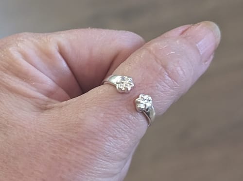 Customer photo review of Paw Hug Ring