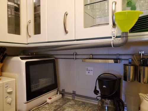 Customer photo review of R01 Compact Countertop Dishwasher