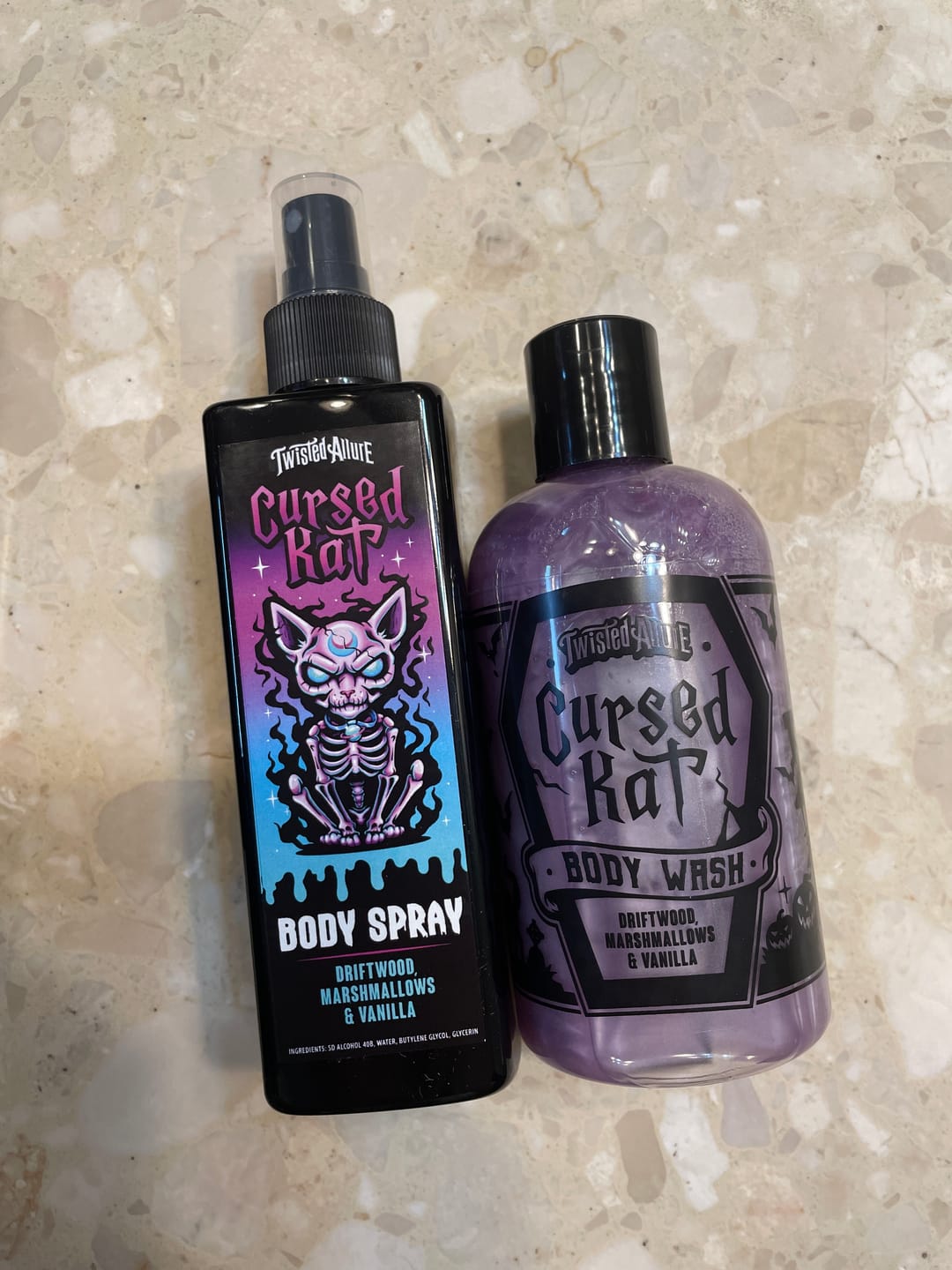 Customer photo review of Cursed Kat Body Wash