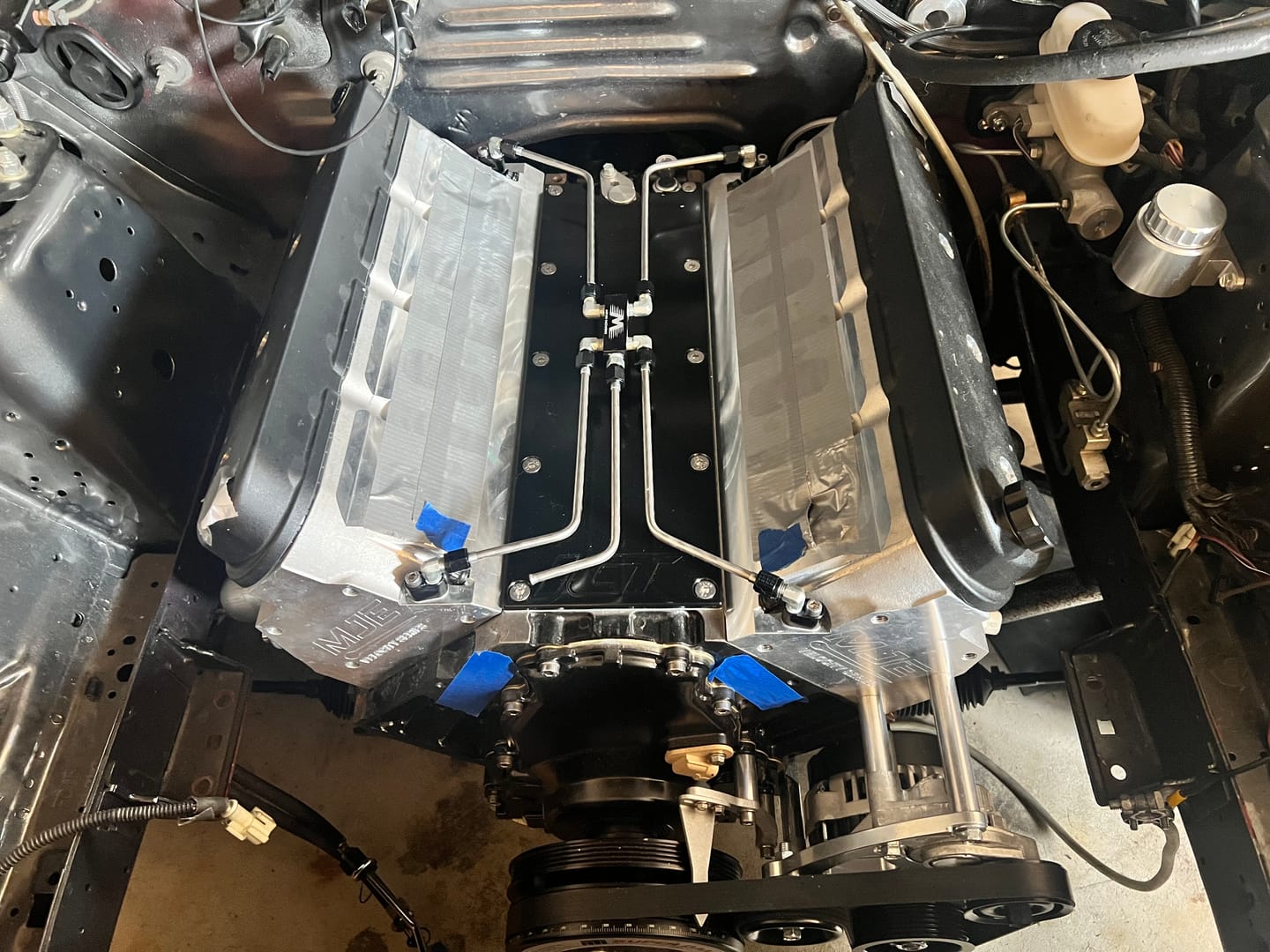 Customer photo review of Motion Raceworks LS Stainless Coolant Crossover Steel Steam Vent Kit 10-10005