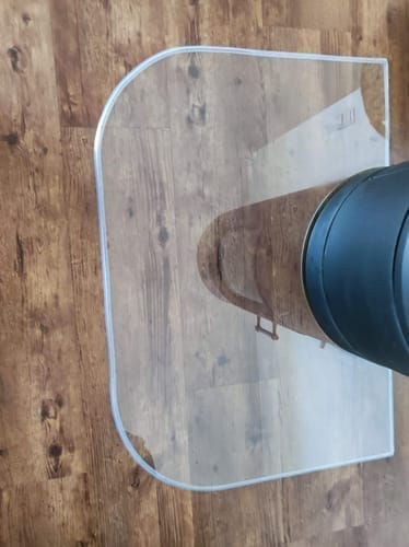 Customer photo review of Silikon-Dichtlippe Schmutzlippe für Glasplatte, Kaminplatte, Ofenplatte, Bodenplatte - FLEX