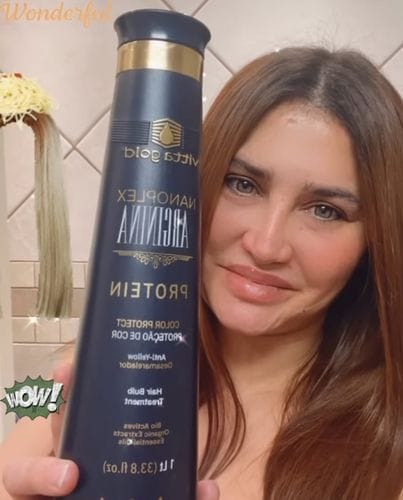 Customer photo review of Nanoplex Arginina™ Color Care Shampoo 1L/1000ml (33.8 fl. oz)