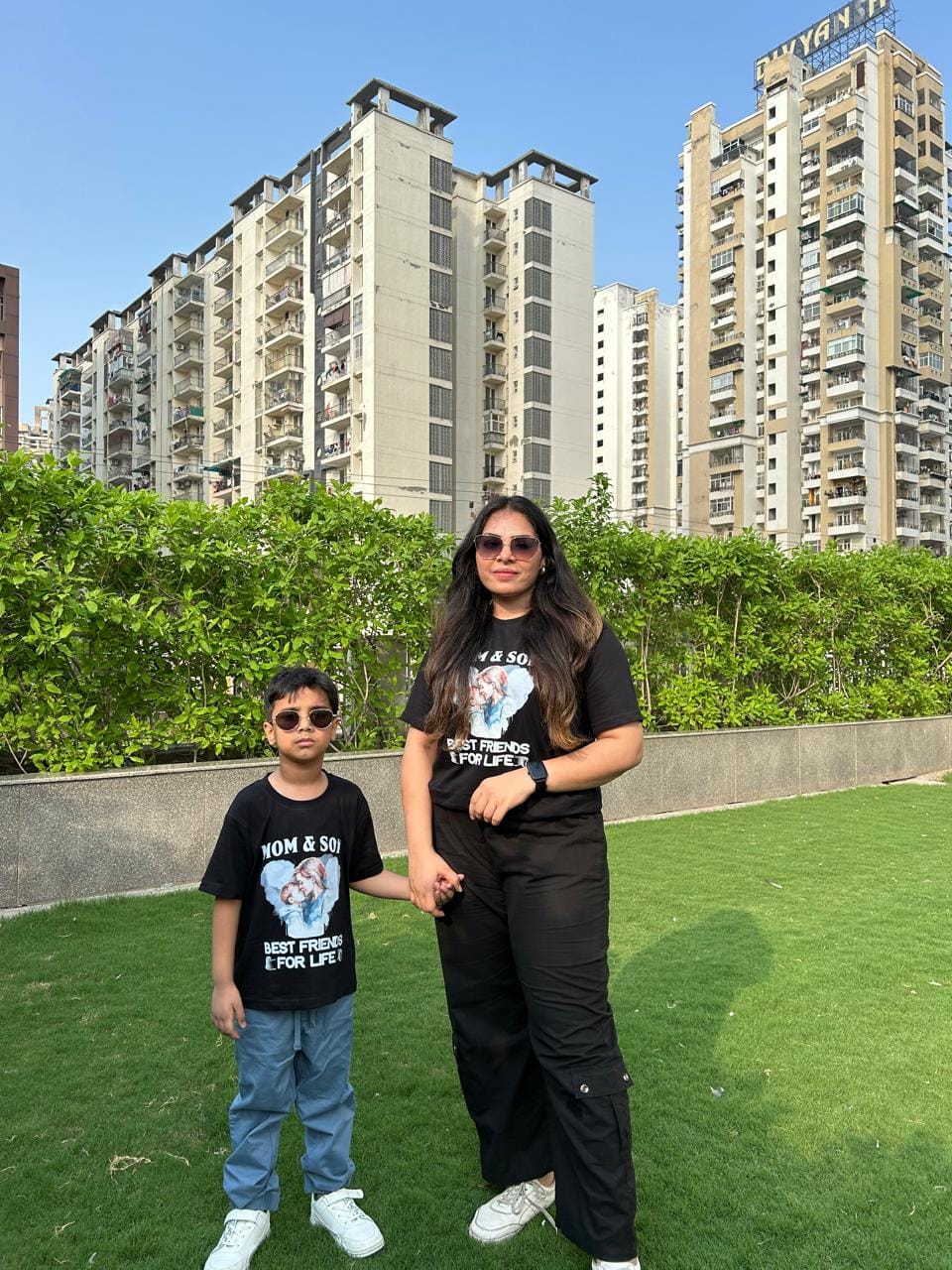 Customer photo review of MOM AND SON BEST FRIEND - KIDS SHIRT