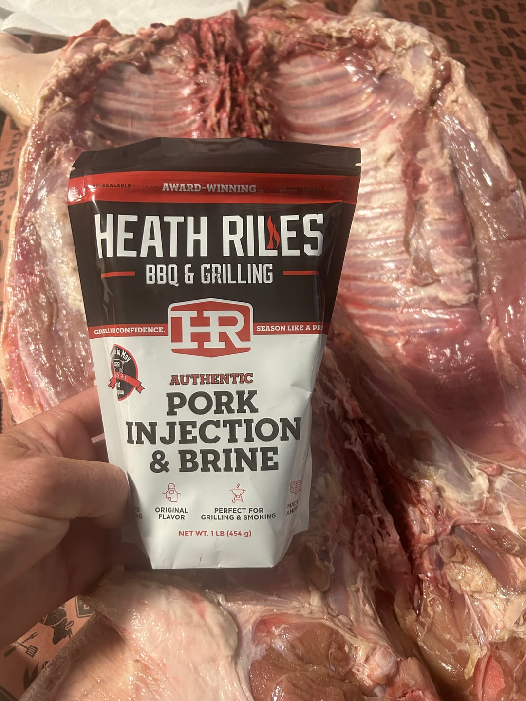 Customer photo review of Pork Injection & Brine, 1 lb.