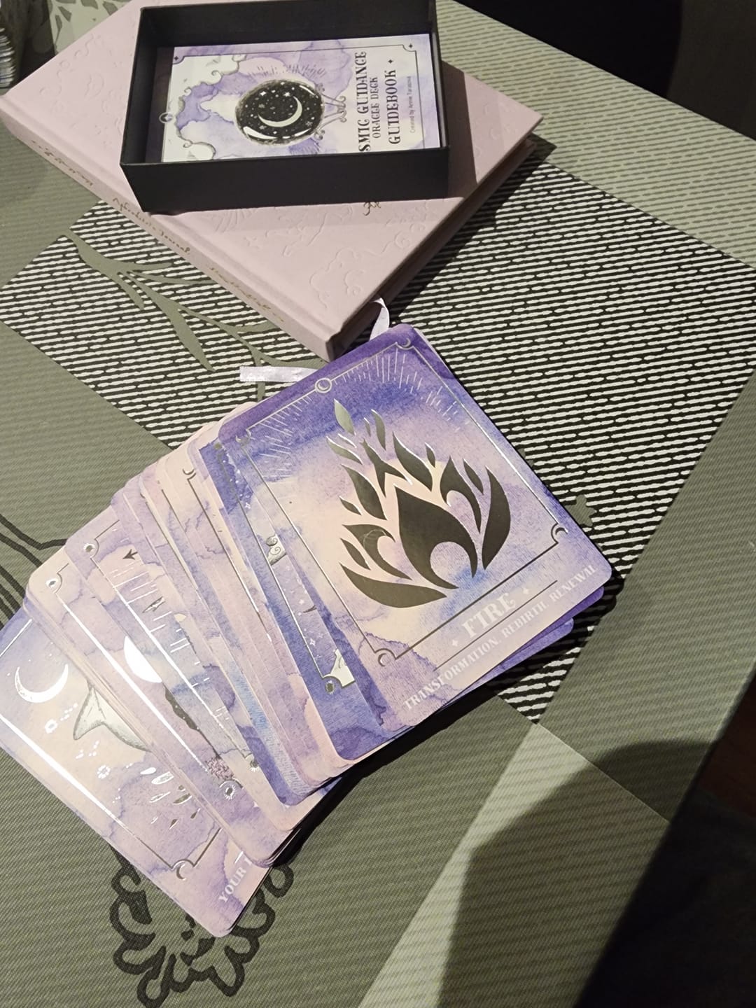Customer photo review of Cosmic Guidance Oracle Deck