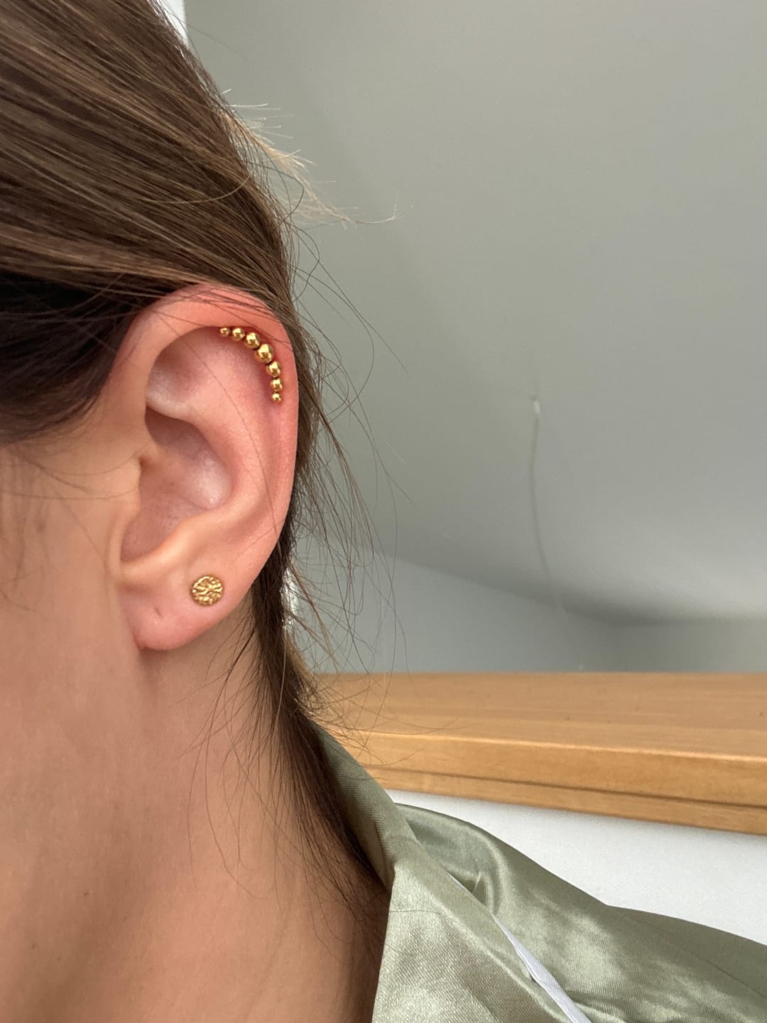 Customer photo review of Dotty Piercing | Chirurgenstahl