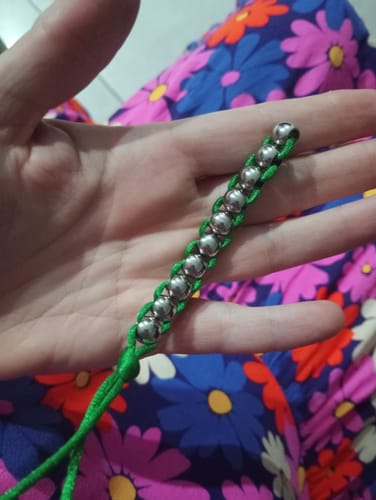 Customer photo review of Caterpillar Unisex Necklace by Kaiko