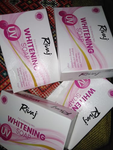 Customer photo review of UV Whitening Soap 100g