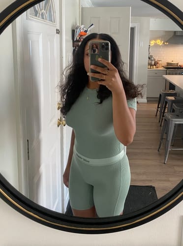 Customer photo review of Rib Lounge Boxer - Seafoam