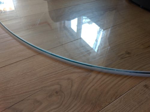 Customer photo review of Silikon-Dichtlippe Schmutzlippe für Glasplatte, Kaminplatte, Ofenplatte, Bodenplatte - FLEX