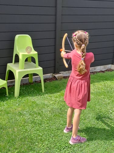 Customer photo review of Pfeil und Bogen Holzspielzeug