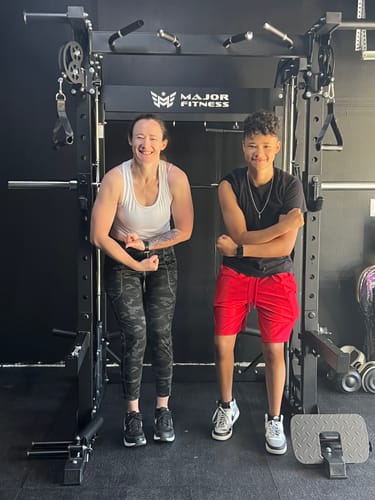 Customer photo review of Major Fitness B52 All-In-One Home Gym Smith Machine