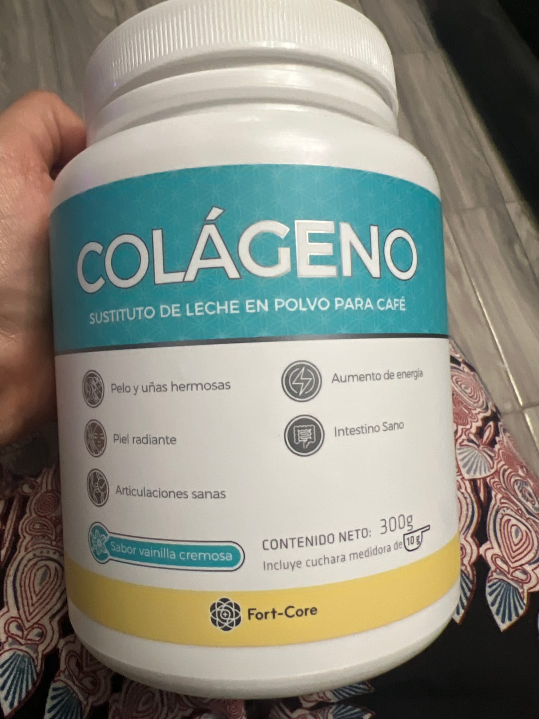 Customer photo review of Colágeno Fort Core
