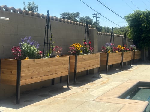 Customer photo review of 18" x 72" Raised Garden Bed