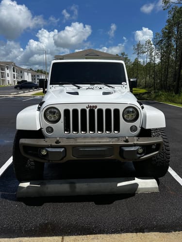 Customer photo review of 2007-2018 Jeep JK VX LED Headlight Kit - Chrome | White Halo
