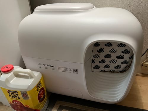 Customer photo review of Self-Cleaning Litter Box